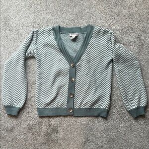 Sincerely Jules Gray Cardigan Sweater V-Neck Knit NWOT